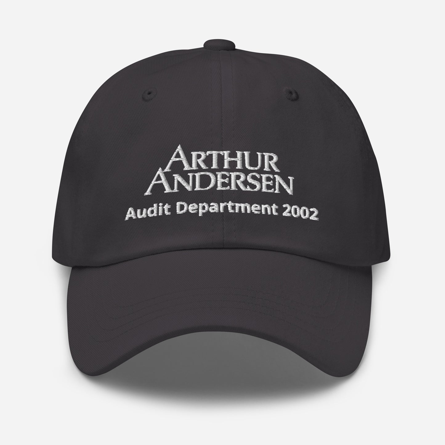 Arthur Andersen - Audit Department 2002 - Cap – Signed. Certified. Shredded.