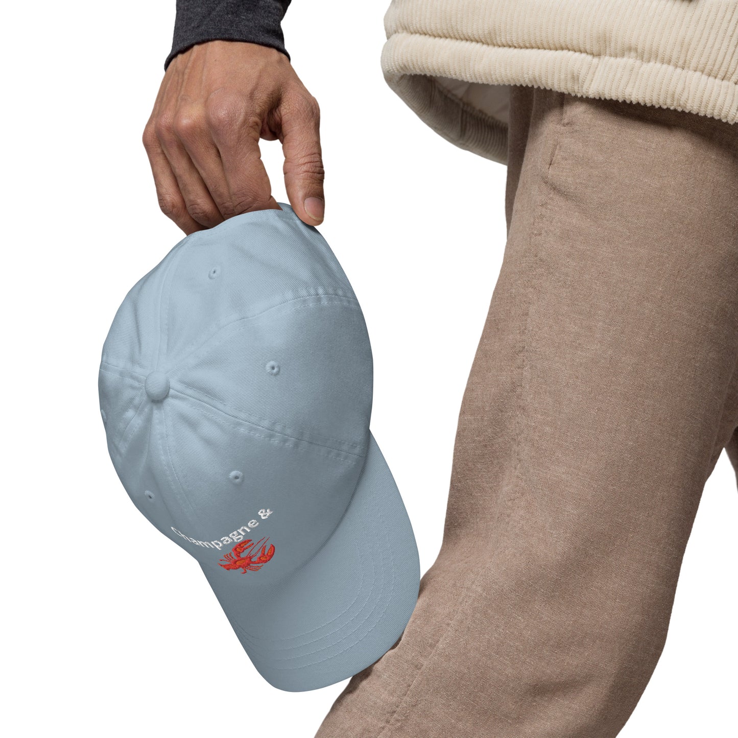 Champagne & Lobster Cap – For your expensive taste.
