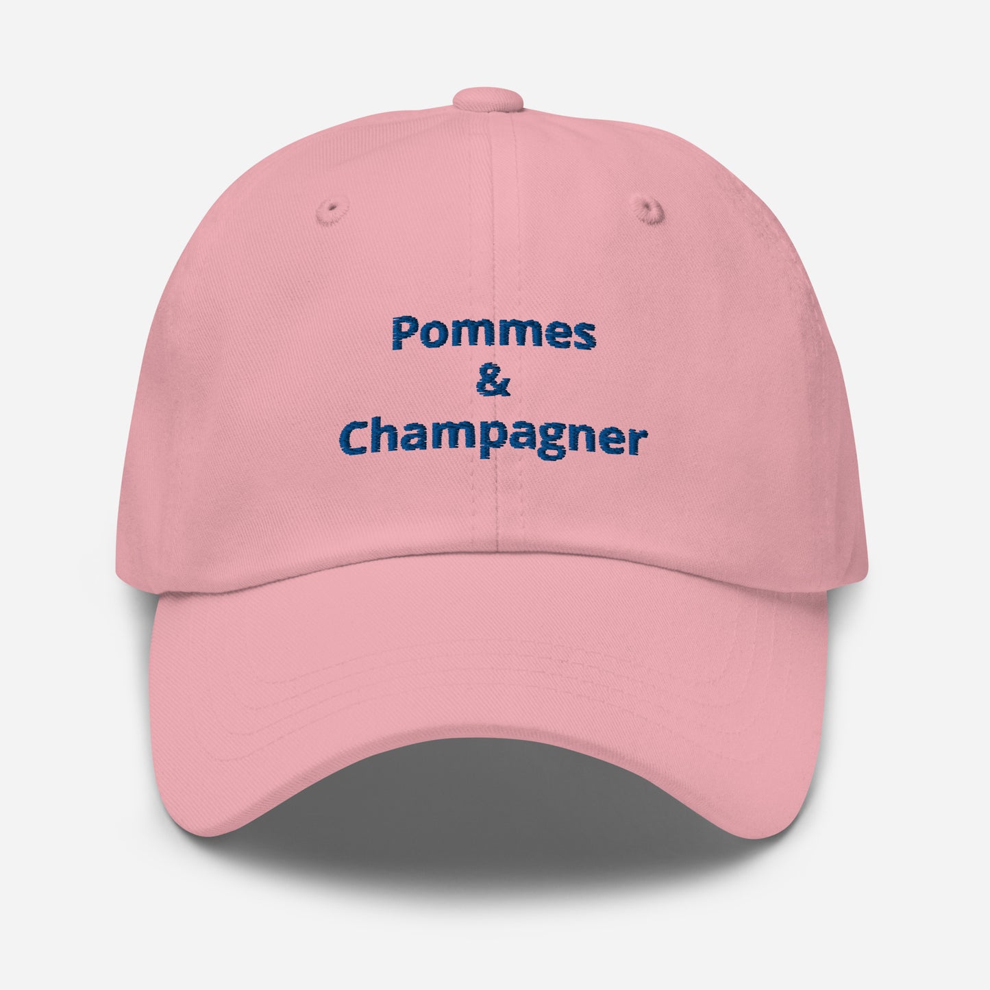 Pommes & Champagner Cap – Fries before guys. Bubbles after.