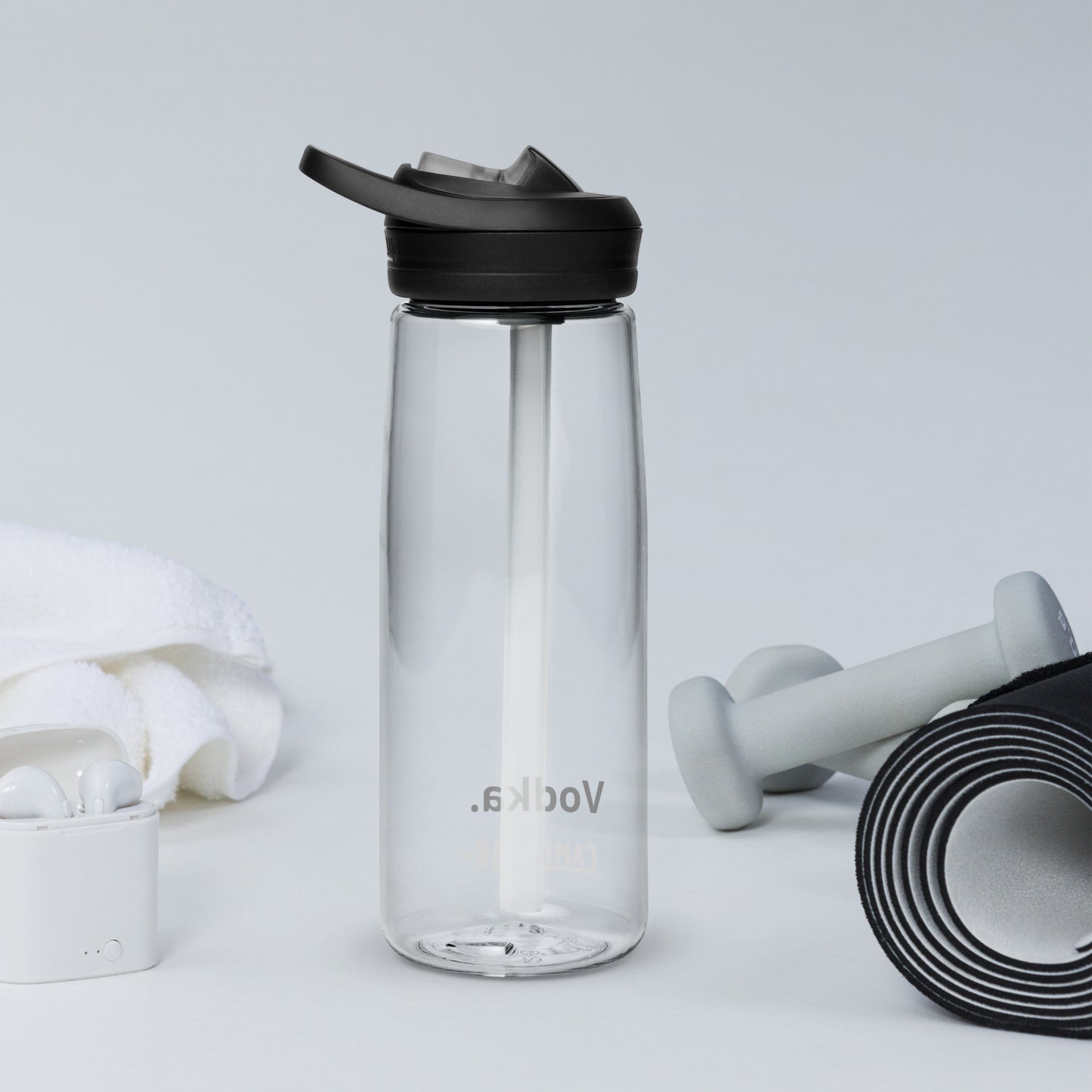 Vodka. Water bottle