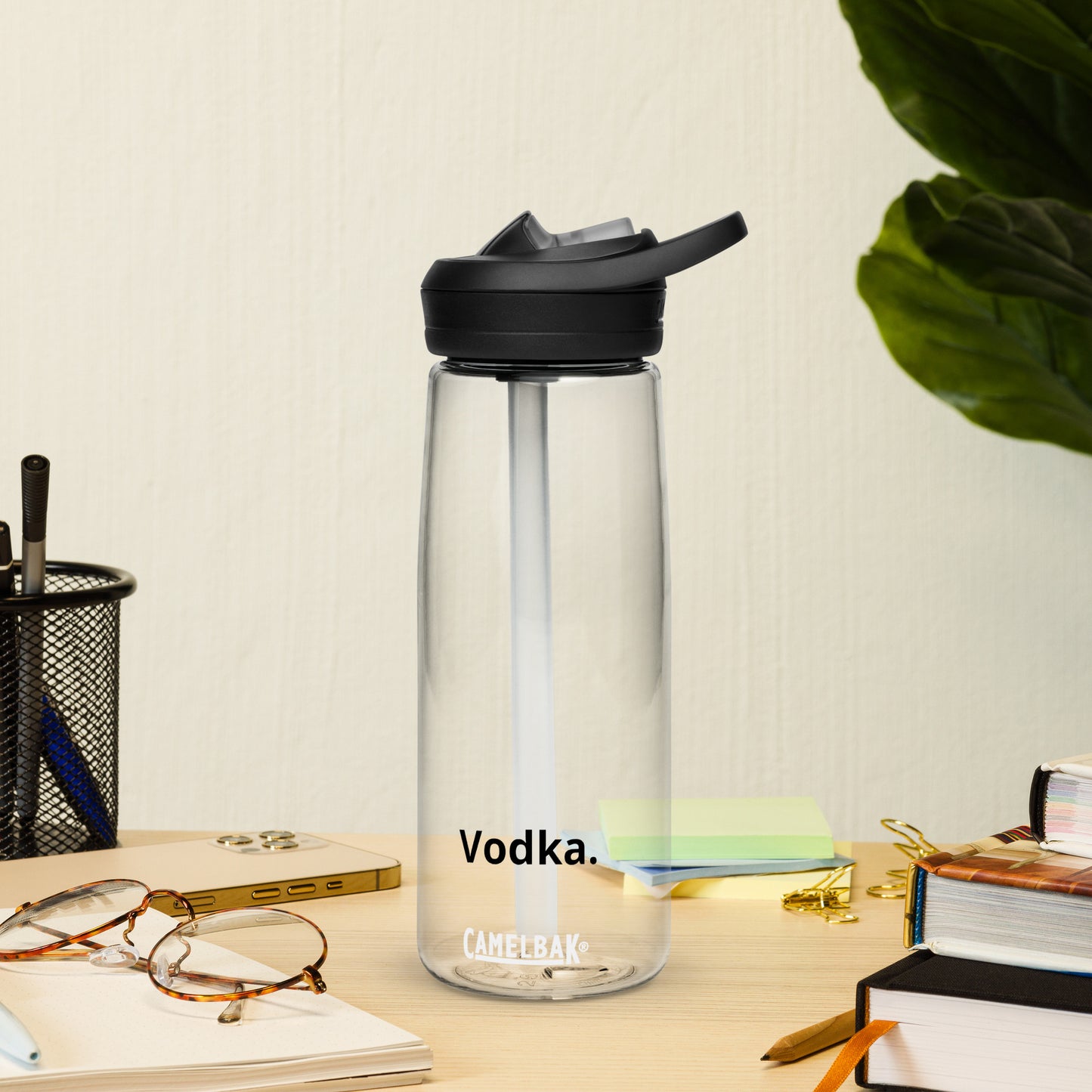 Vodka. Water bottle